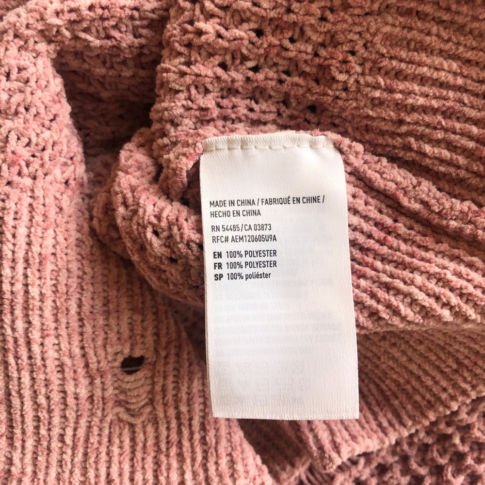 American Eagle | Ripped Plush Sweater - Picture 3 of 5